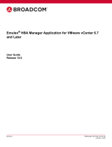 Broadcom Emulex HBA Manager for VMware vCenter 6.7 and Later User guide