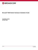 Broadcom Brocade G630 Switch Hardware User guide