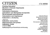 Citizen CX-185 III Owner's manual