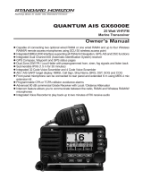 Standard Horizon GX6000E Owner's manual