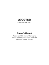 Dogtra 2700T&B Series Owner's manual