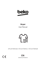 Beko DTLCE70051B 7KG Condenser Tumble Dryer Owner's manual