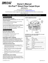 Dri-Eaz Dri-Pod Floor Dryer Owner's manual