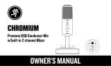 Mackie 47928 Chromium Premium USB Condenser Mic Owner's manual