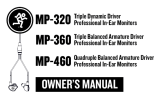 Mackie MP-320 / 360 / 460 Owner's manual