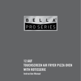Bella 12.6qt Touchscreen Air Fryer Pizza Oven Owner's manual