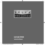 Bella Pro 6QT Manual Air Fryer, Matte Owner's manual
