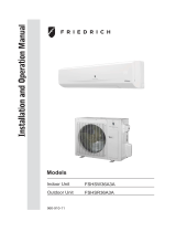 Friedrich FSHSR36A3A Operating instructions