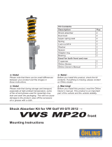 Ohlins VWSMP20 Mounting Instruction