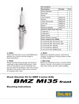 Ohlins BMZ MI35 Mounting Instruction