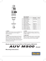 Ohlins AUV MS00 Mounting Instruction