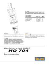 Ohlins HO704 Mounting Instruction