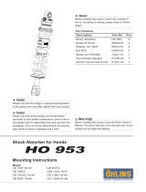 Ohlins HO953 Mounting Instruction