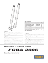 Ohlins FGBA2086 Mounting Instruction