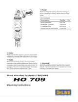 Ohlins HO709 Mounting Instruction
