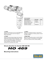 Ohlins HO469 Mounting Instruction