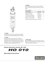 Ohlins HO010 Mounting Instruction