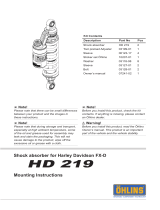 Ohlins HD219 Mounting Instruction