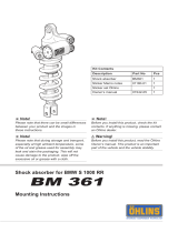 Ohlins BM361 Mounting Instruction