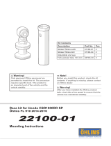 Ohlins 22100-01 Mounting Instruction