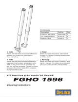 Ohlins FGHO1596 Mounting Instruction