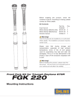 Ohlins FGK220 Mounting Instruction