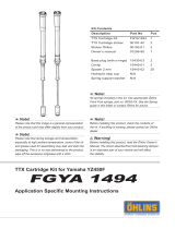 Ohlins FGYA1494 Mounting Instruction