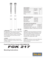 Ohlins FGK217 Mounting Instruction