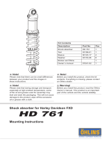 Ohlins HD761 Mounting Instruction