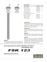 Ohlins FSK123 Mounting Instruction