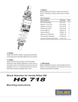 Ohlins HO718 Mounting Instruction