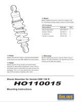 Ohlins HO110015 Mounting Instruction