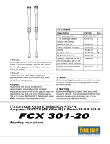 Ohlins FCX301-20 Mounting Instruction