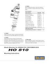 Ohlins HO810 Mounting Instruction