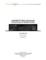 ATTEROTECH unDAES-O 4-Channel Dante to AES-EBU Interface User manual