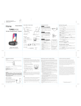 iHome iBTW20 Timebase Dual-Charging Alarm Clock and Wireless Speaker User manual