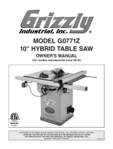 Grizzly G0771Z Owner's manual