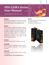 ICP PDS-220FC User manual