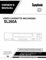 Symphonic SL260A User manual