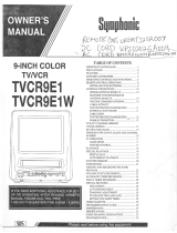 Symphonic TVCR9E1 User manual
