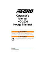 Echo HC-2020 User manual