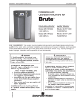 Bradford White BNTH-1000 User manual