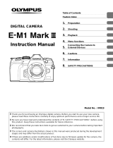 Olympus E-M1 Mark III User manual