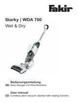 Fakir cordless stick with wiping function Starky | WDA 700 Owner's manual