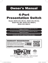 Tripp Lite 4-Port Presentation Switch - Owner's manual