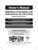 Tripp Lite B118-2X4-4K-A Owner's manual