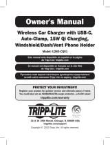 Tripp Lite TRIPP-LITE U280-CQ01 Wireless Car Charger Owner's manual