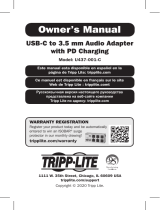 Tripp Lite USB-C to 3.5mm Audio Adapter Owner's manual