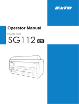 SATO SG112-ex User manual