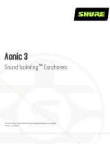 Shure Aonic 3 Sound Isolating Earphones User manual